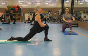 Clase de pilates polideportivo