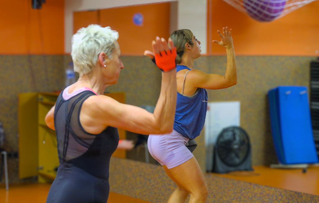Alumna y profesora zumba