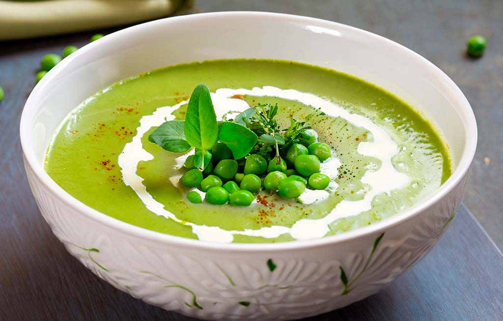 crema de guisantes